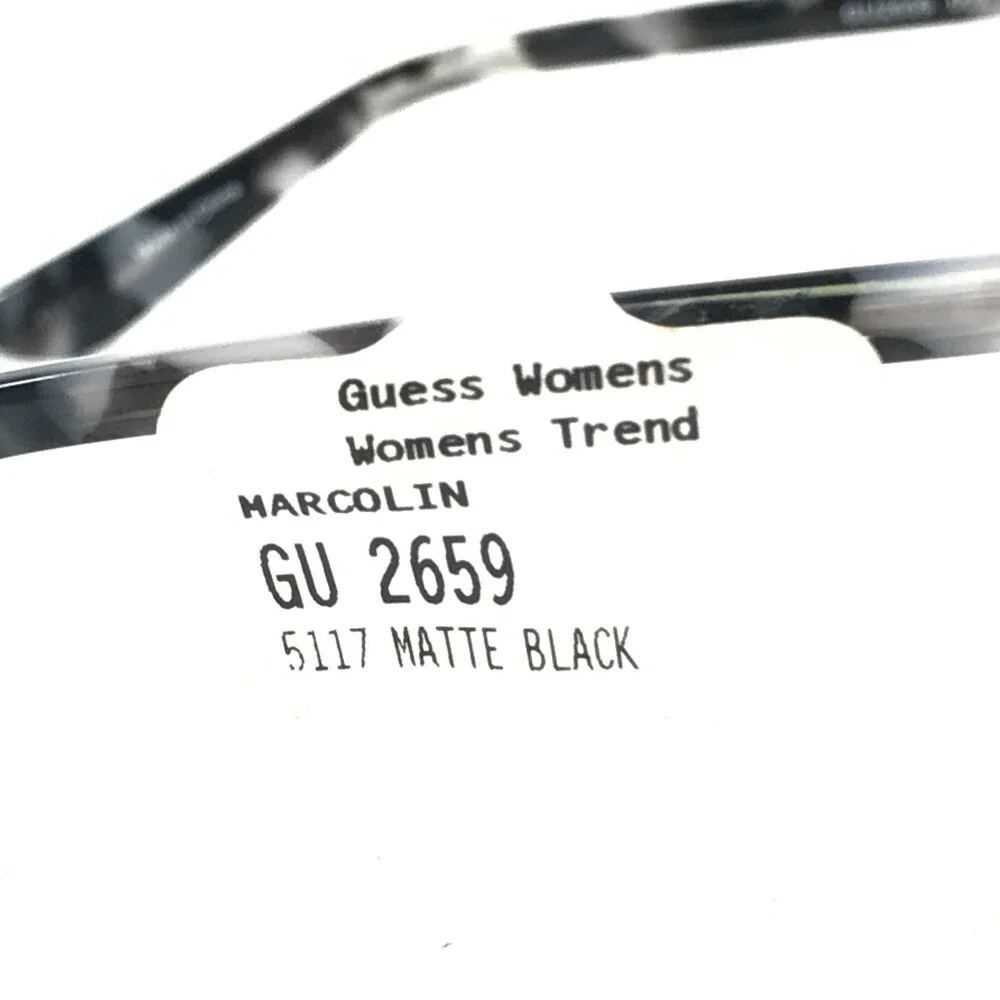 Guess GU2659 002 MATTE Eyeglasses Frames Black Gray Round Full Rim 51-17-140